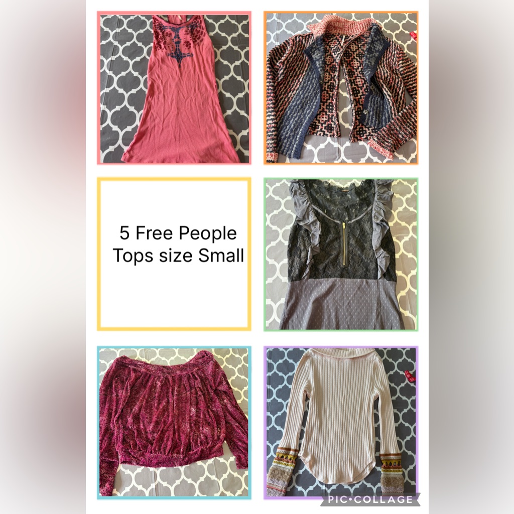 Free People Women's Tops - Lot Of 5